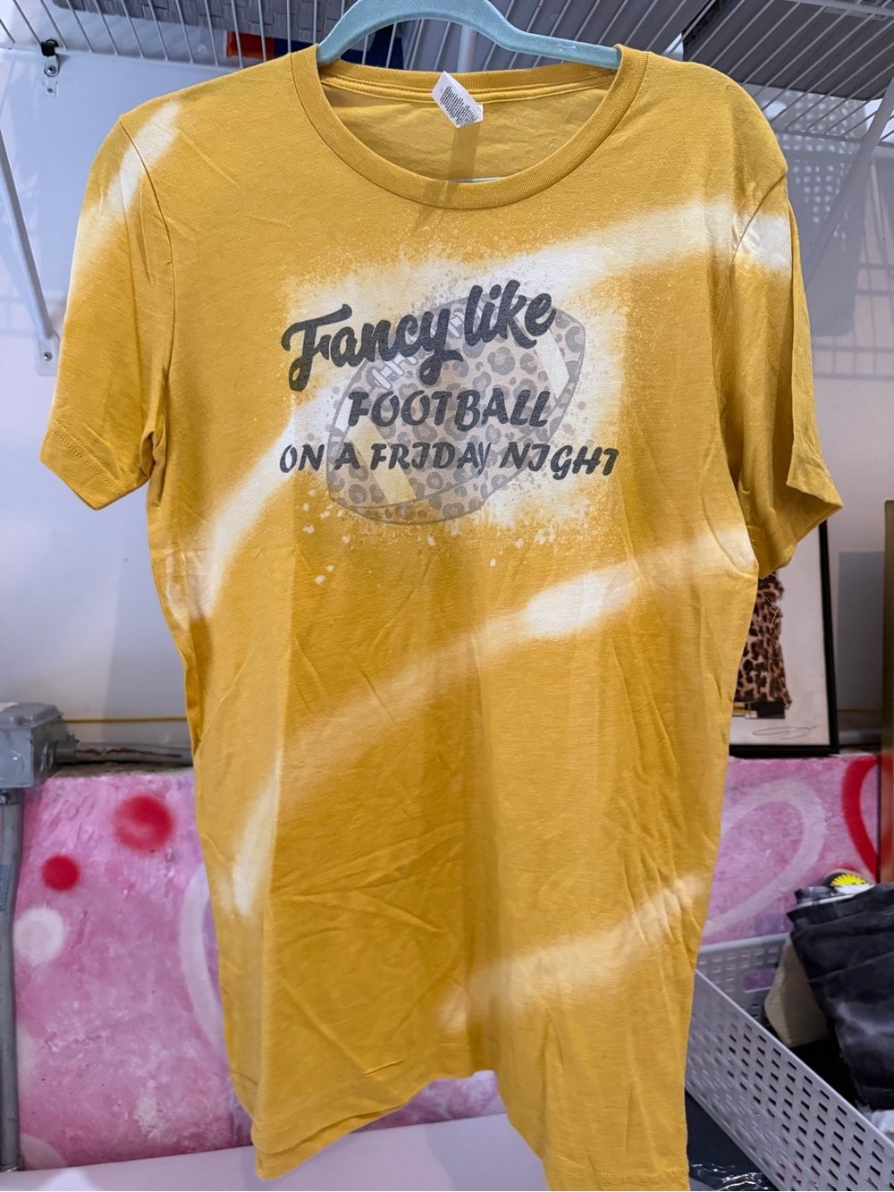 Chaps Mustard Yellow Tie-Dye Graphic Tee